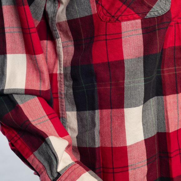 Vintage J Crew Trade & Co Sporting Goods Flannel Button Down Shirt - Picture 4 of 6